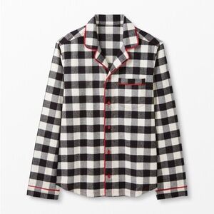 Hanna Andersson buffalo check plaid flannel pj set